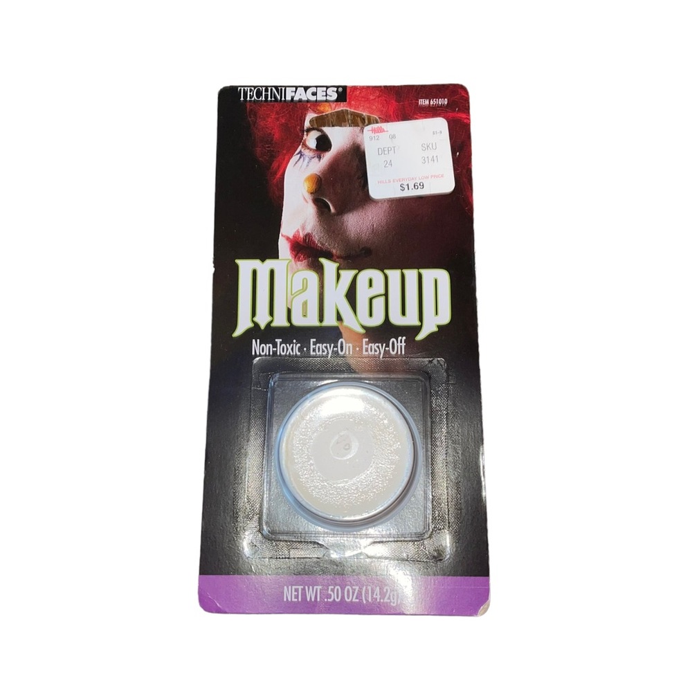 Vintage 1988 Technifaces Spearhead Industries Make-Up Kit Stage White NOS New